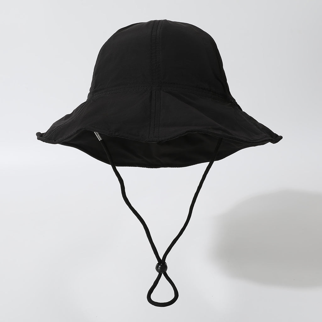 Women's Solid-color Adjustable Sun Hat With String And Ruffled Edge. Stylish And Casual. Perfect For Outdoor Outings, Vacations, Trips And Photo Shoots.