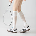 Sporty Functional Calf Socks For Women, Summer-Only Compression Long Socks With Elastic Shaping, Ideal For Fitness, Running And Skipping Rope