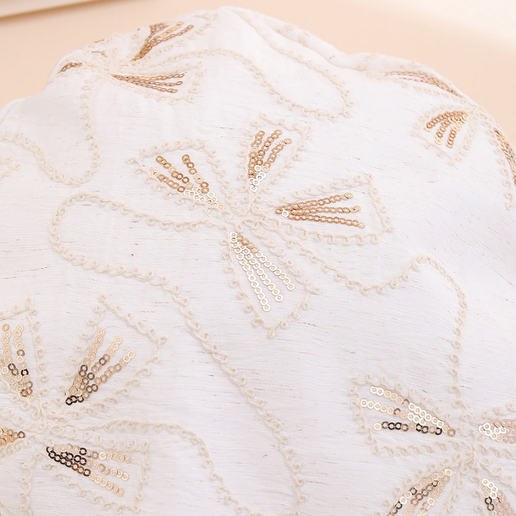 Spring And Summer Women's Bow-shaped Sequin Adjustable Elegant And Bohemian Trend Beanie Hat, Suitable For Daily Shopping, Gatherings And Outdoor Travel.