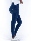 Melody Grey High Waist Zipper Fly Jeans Jeggings