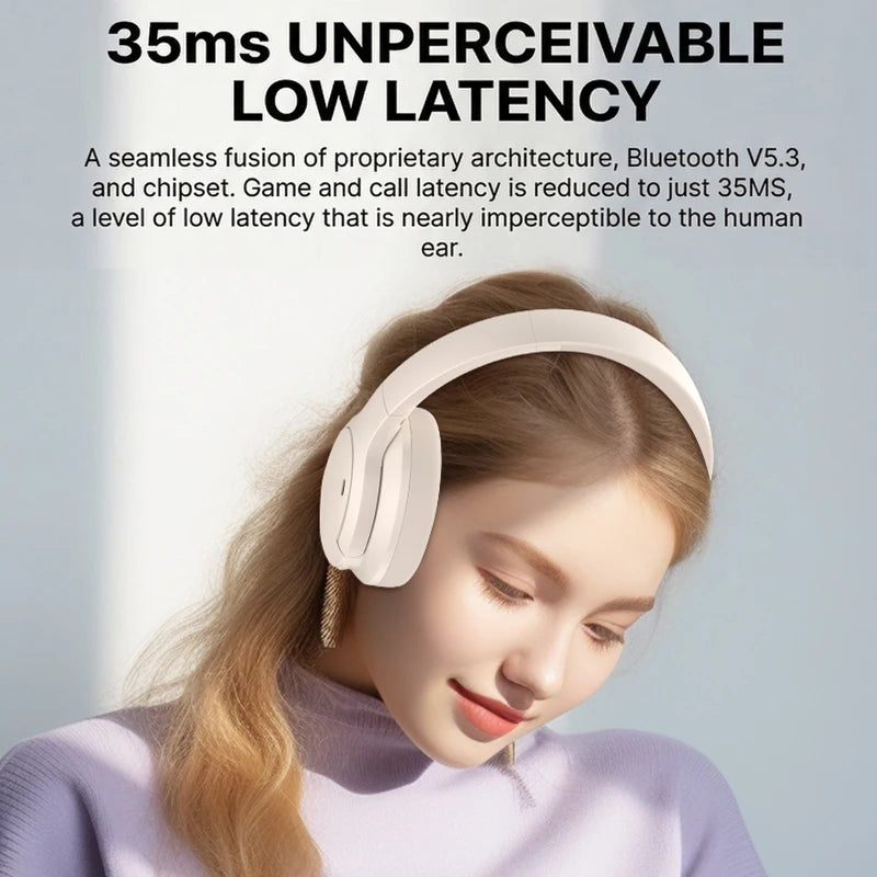 ORONE X936 Over-Ear Wireless Headphones Hi-Fi Sound Certified Bluetooth 5.3 40H Playtime Stereo Sound Comfortable Wear Headset