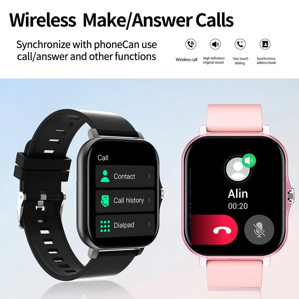 HOT 2025 Smart watch, multi-sport mode, message reminder, multiple APP reminders, suitable for men and women