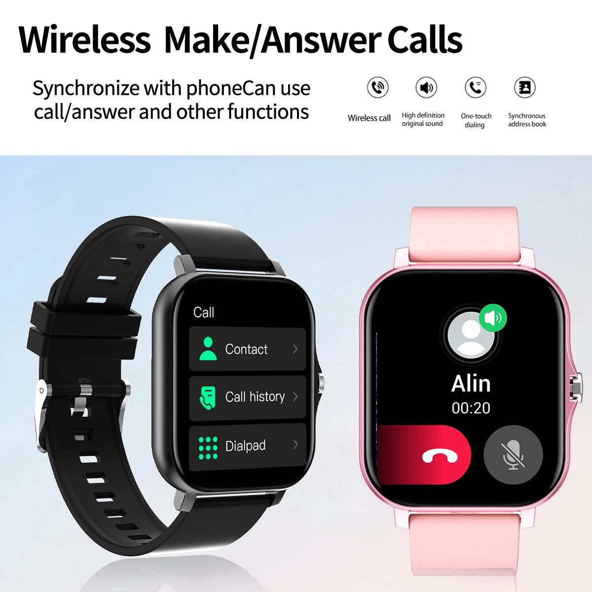 HOT 2025 Smart watch, multi-sport mode, message reminder, multiple APP reminders, suitable for men and women