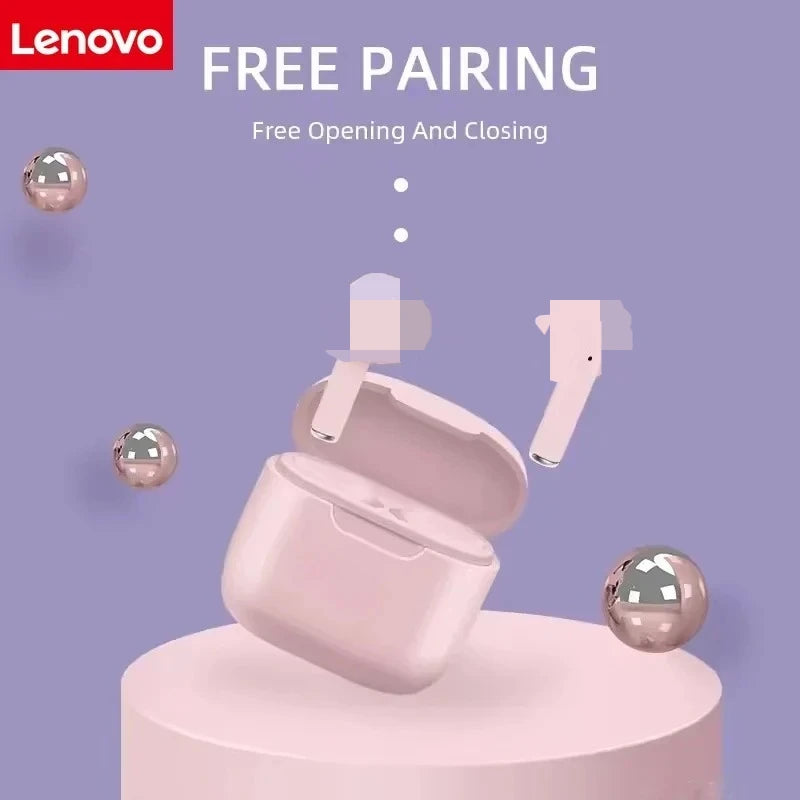 Lenovo Wireless Bluetooth 5.3 Earbuds TWS Hi-Fi High-Quality Sports Earbuds Large Battery Capacity, Extra-Long Standby Time