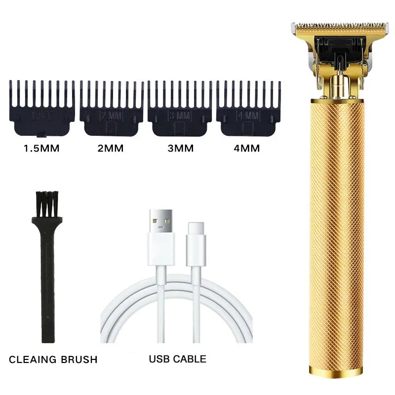 Vintage T9 Electric Cordless Hair Cutting Machine Professional Hair Barber Trimmer For Men Clipper Shaver Beard Lighter