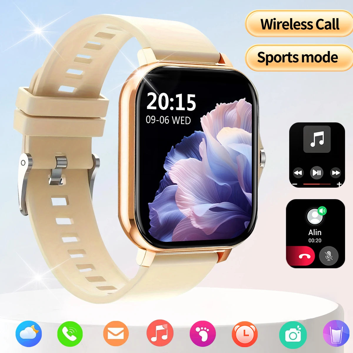 HOT 2025 Smart watch, multi-sport mode, message reminder, multiple APP reminders, suitable for men and women