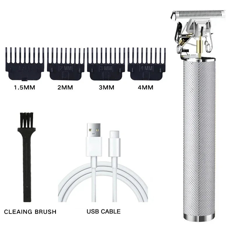 Vintage T9 Electric Cordless Hair Cutting Machine Professional Hair Barber Trimmer For Men Clipper Shaver Beard Lighter