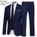 Men Suits Set Jackets Pants 2 Pieces Elegant For Wedding Slim Fit Blazers Formal Outfit Fashion Classic Full 2025 Costume