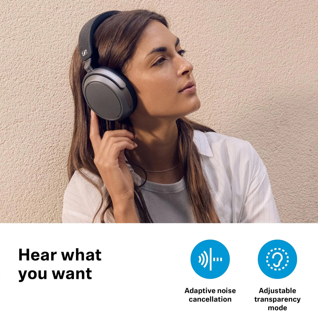 Sennheiser MOMENTUM 4 Wireless Headphones Original Adaptive Noise Cancelling 60H Battery Bluetooth 5.2 OverEar Foldable with Mic