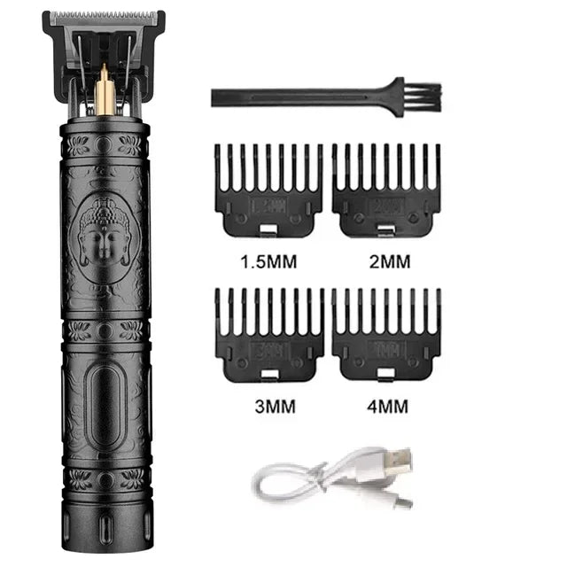Vintage T9 Electric Cordless Hair Cutting Machine Professional Hair Barber Trimmer For Men Clipper Shaver Beard Lighter