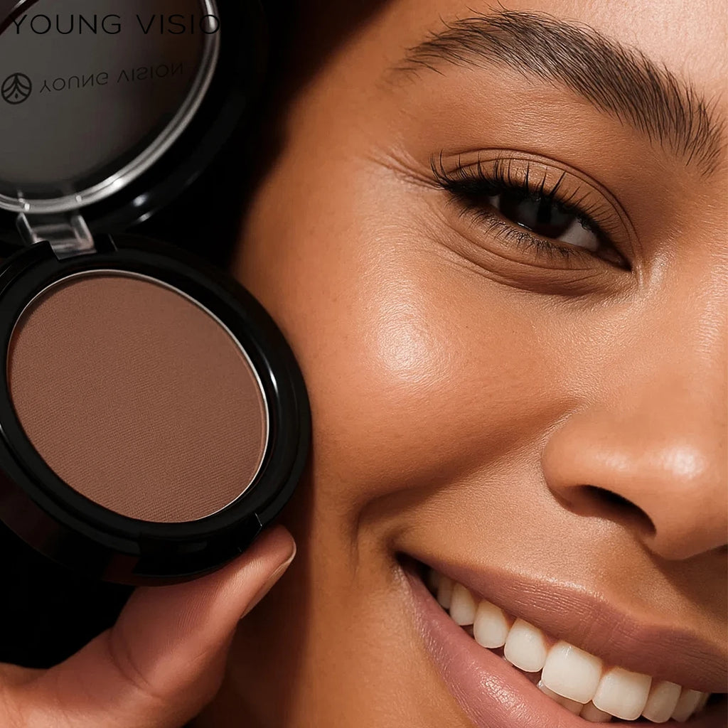 Silky Matte Bronzer Setting Makeup Contour Powder Long lasting 3D Face Shaping Concealer Deep Contouring Nose Shadow Palette