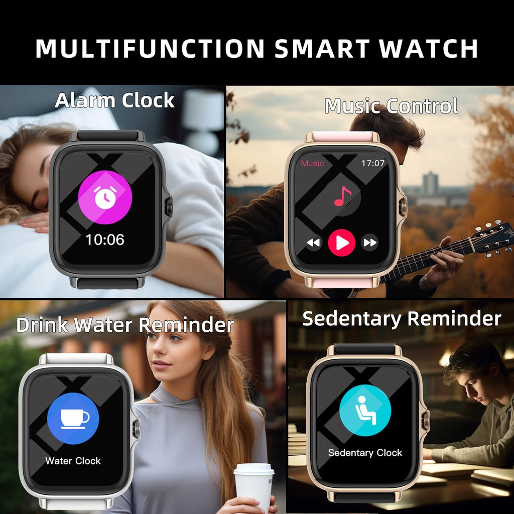 XIAOMI 2026 Waterproof Smart Watch with Message Answer Call Monitoring Sports Pedometer Information Alerts For iPhone Android