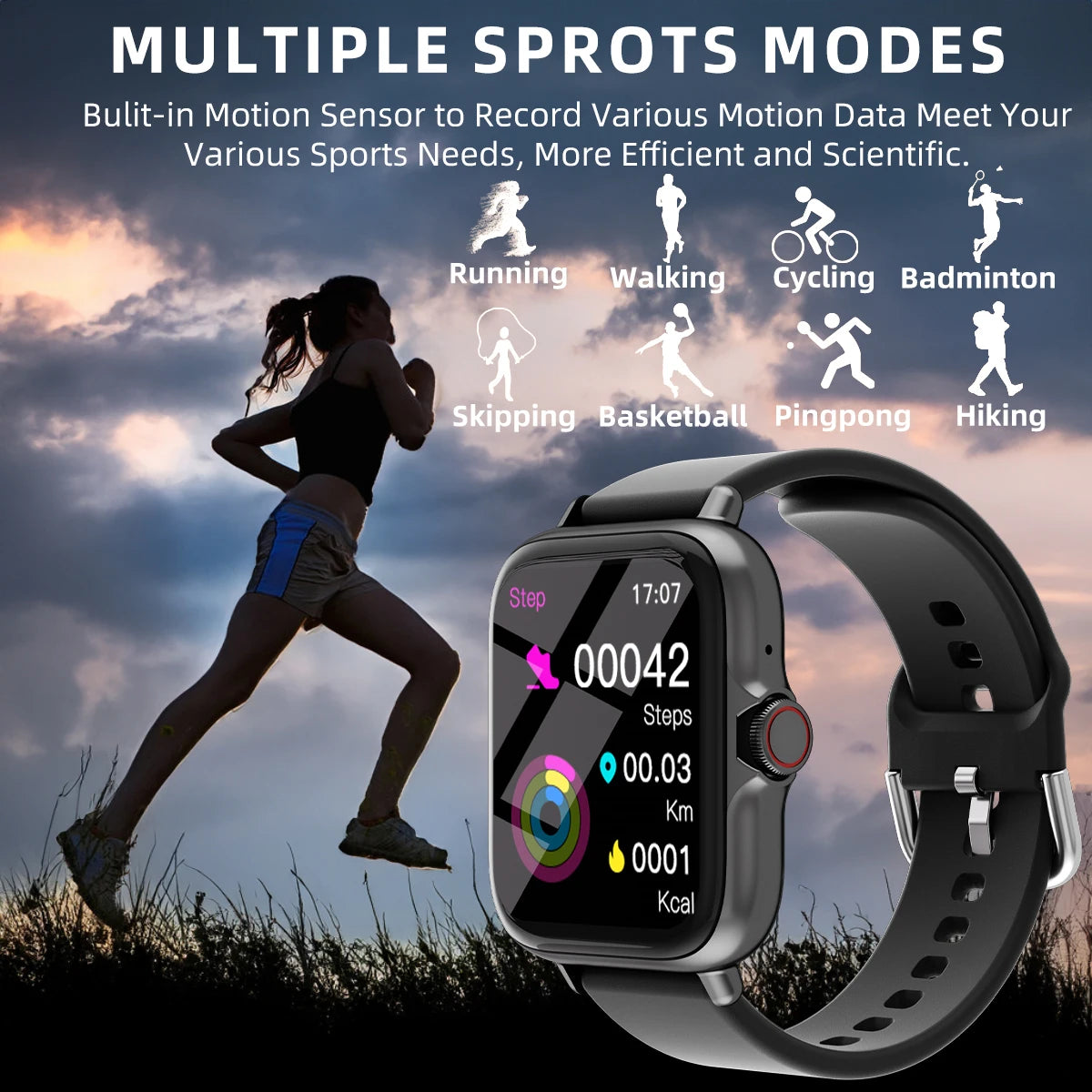 XIAOMI 2026 Waterproof Smart Watch with Message Answer Call Monitoring Sports Pedometer Information Alerts For iPhone Android