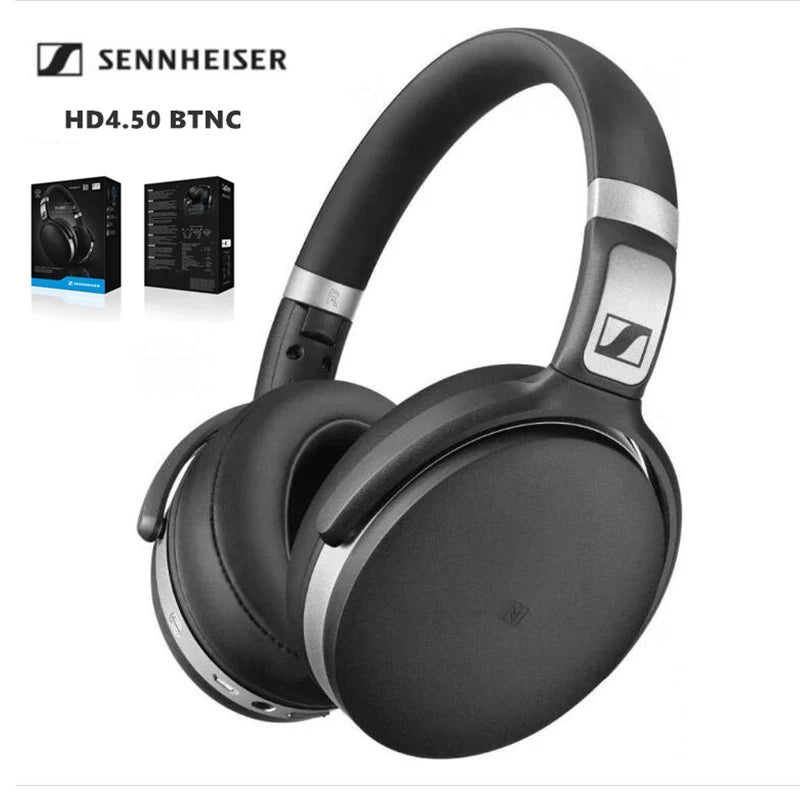Sennheiser HD 4.50 Wireless Headphones HiFi Stereo Sound BTNC, Active Noise Cancelling  Deep Bass & Stereo  Foldable for Travel