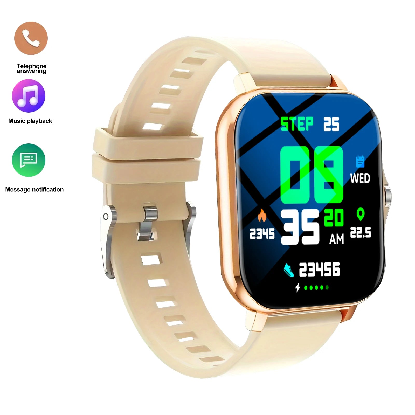 HOT 2025 Smart watch, multi-sport mode, message reminder, multiple APP reminders, suitable for men and women