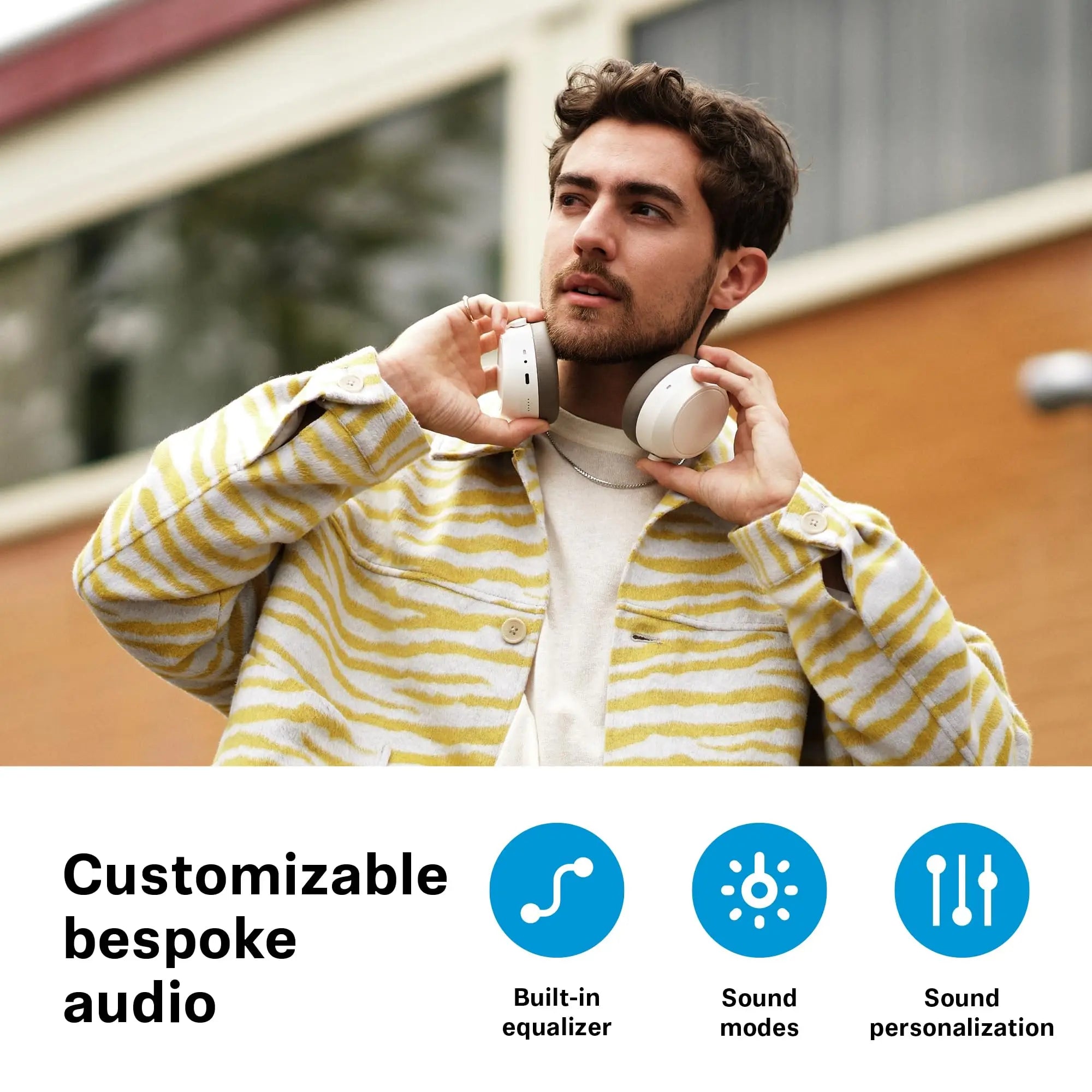 Sennheiser MOMENTUM 4 Wireless Headphones Original Adaptive Noise Cancelling 60H Battery Bluetooth 5.2 OverEar Foldable with Mic