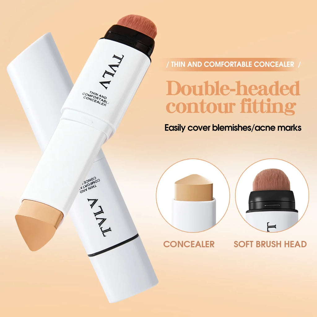 TVLV Concealer Stick Covers Spots Acne Dark Circles Long Lasting Smooth Non-Caking Face Makeup