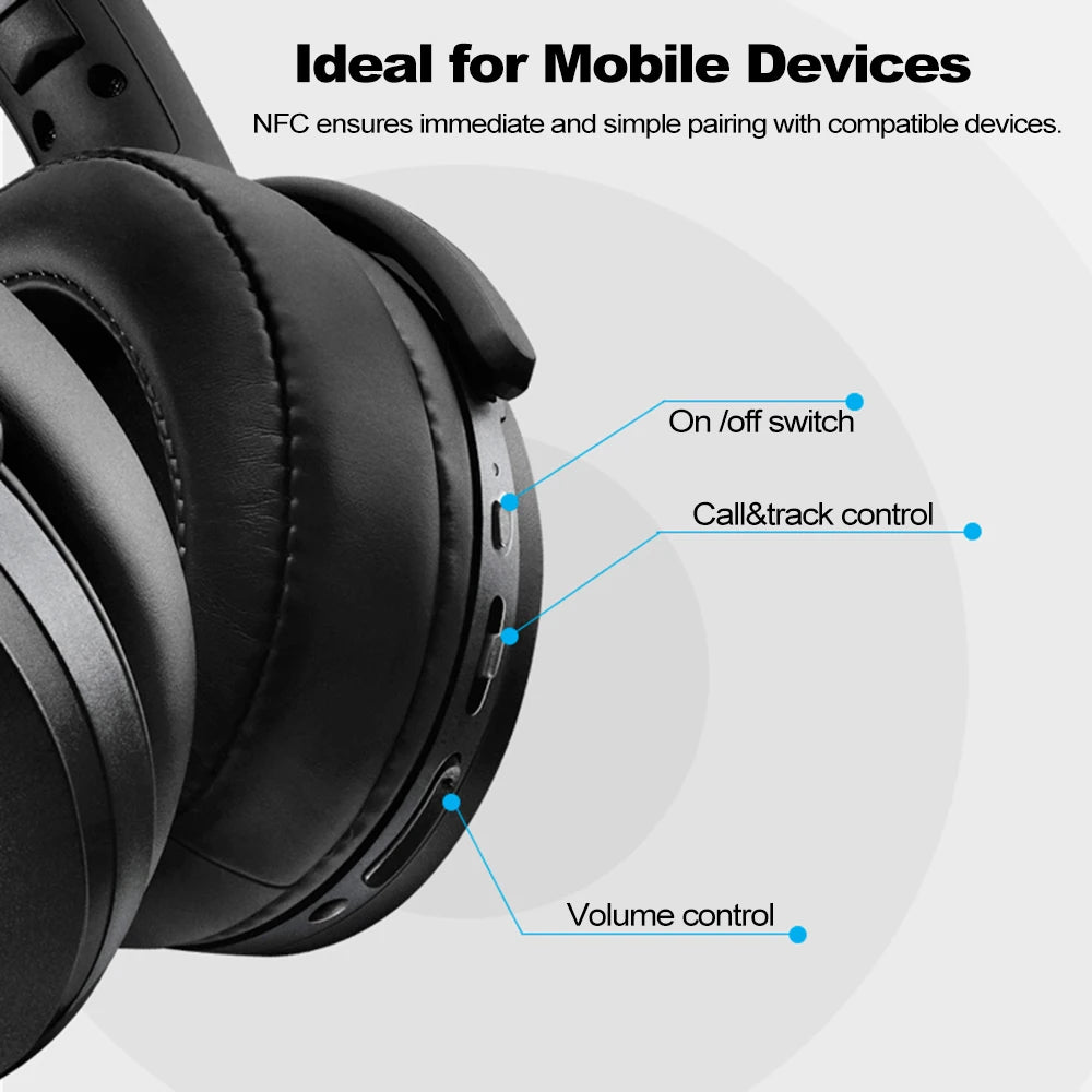Sennheiser HD 4.50 Wireless Headphones HiFi Stereo Sound BTNC, Active Noise Cancelling  Deep Bass & Stereo  Foldable for Travel