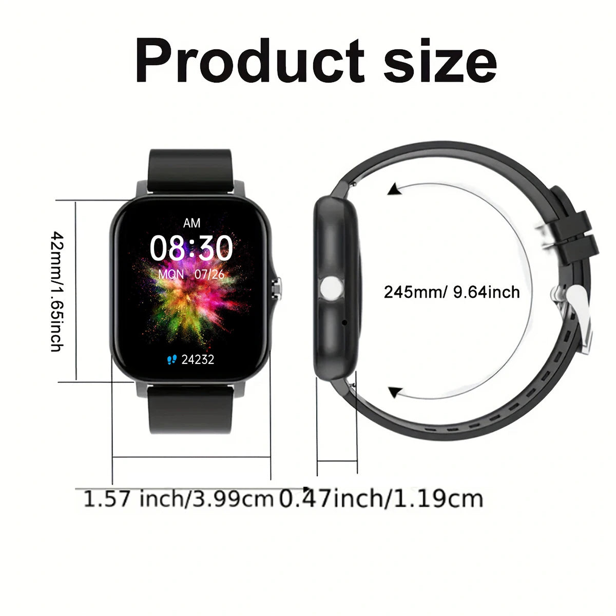 HOT 2025 Smart watch, multi-sport mode, message reminder, multiple APP reminders, suitable for men and women