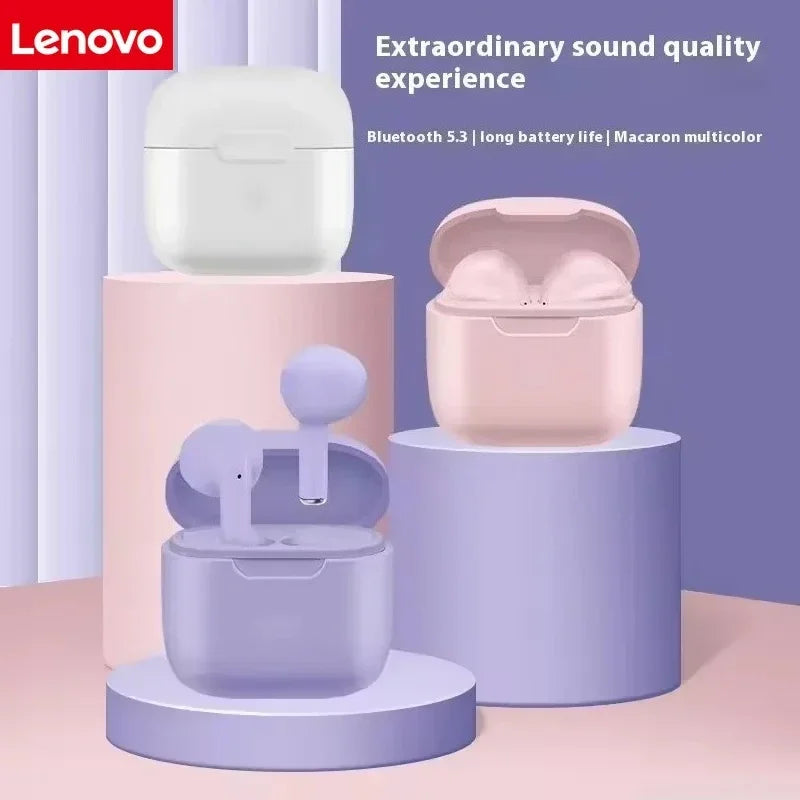 Lenovo Wireless Bluetooth 5.3 Earbuds TWS Hi-Fi High-Quality Sports Earbuds Large Battery Capacity, Extra-Long Standby Time