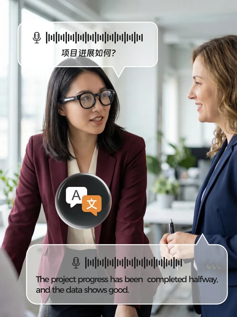 Xiaomi 8MP Recording Cam Sunglasses While 4K Wifi Wireless Transmission AI Smart Glasses Translating Stabilization Glasses