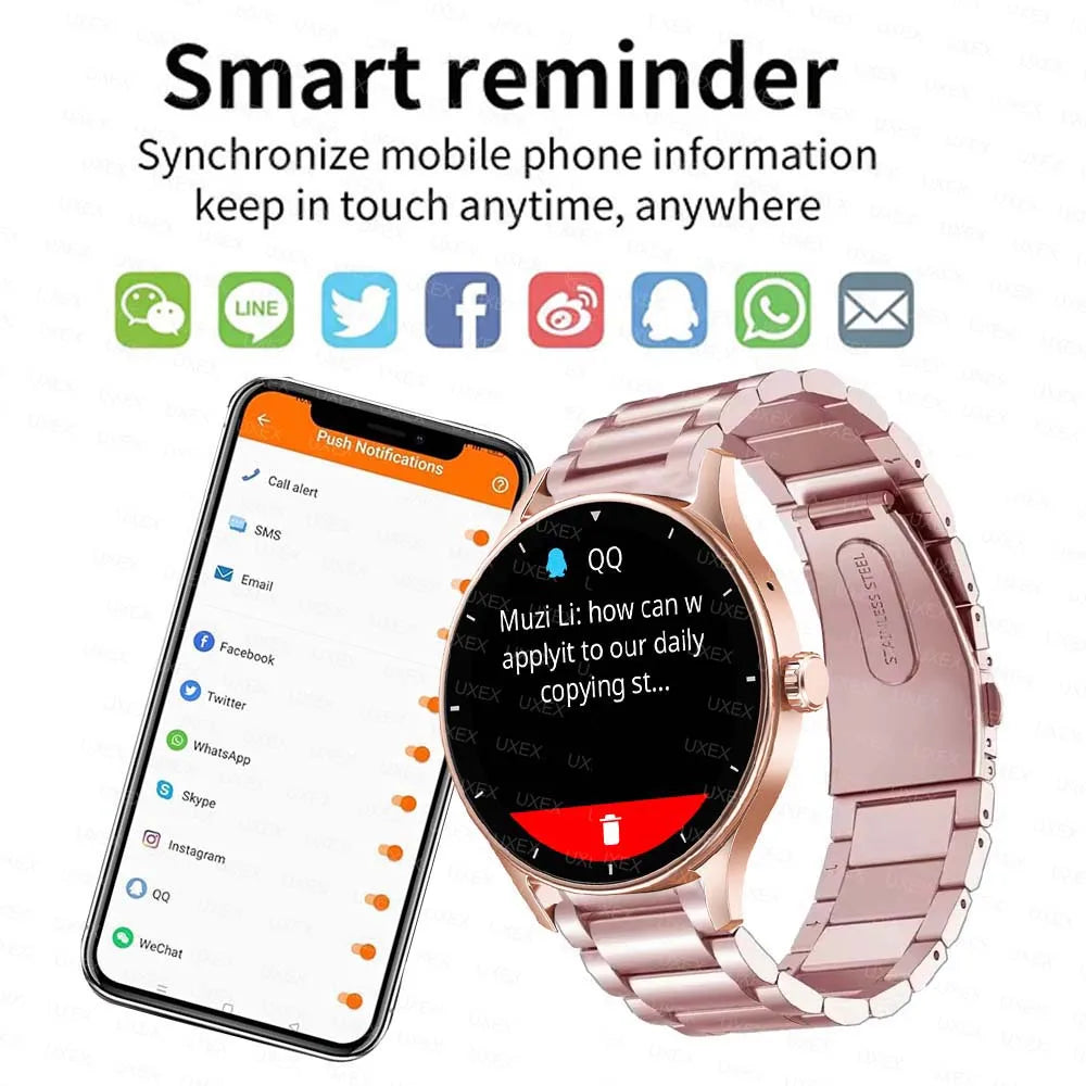 Wireless Call Men Plus Women Bt Call Smart Band Watch Valentine's Gift Watches Sports Ladies Smart Watches For Android IOS Phone