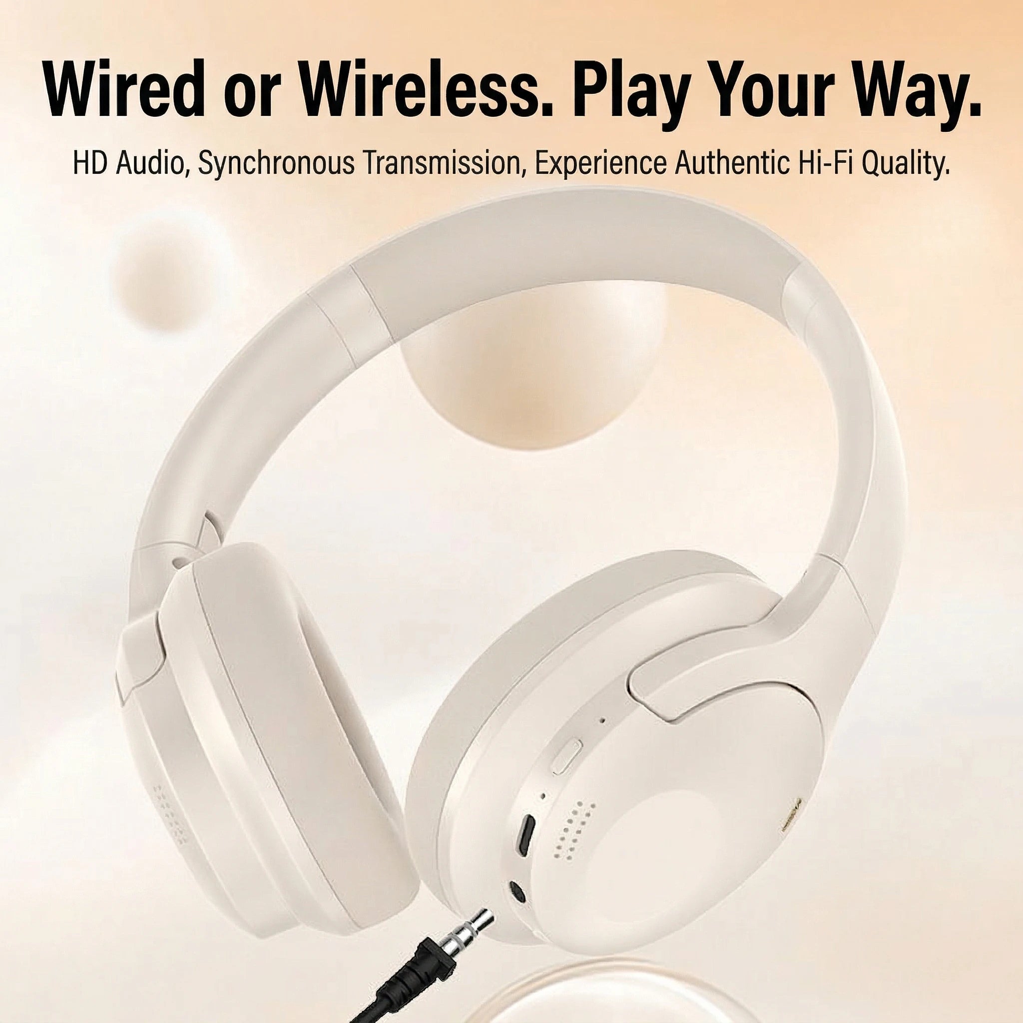 ORONE X936 Over-Ear Wireless Headphones Hi-Fi Sound Certified Bluetooth 5.3 40H Playtime Stereo Sound Comfortable Wear Headset