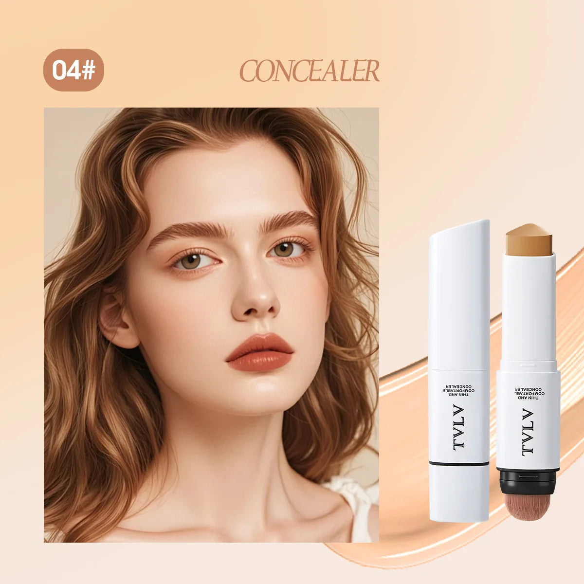 TVLV Concealer Stick Covers Spots Acne Dark Circles Long Lasting Smooth Non-Caking Face Makeup