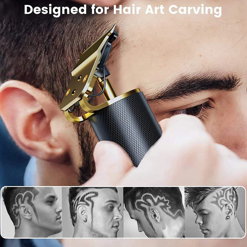 Vintage T9 Electric Cordless Hair Cutting Machine Professional Hair Barber Trimmer For Men Clipper Shaver Beard Lighter