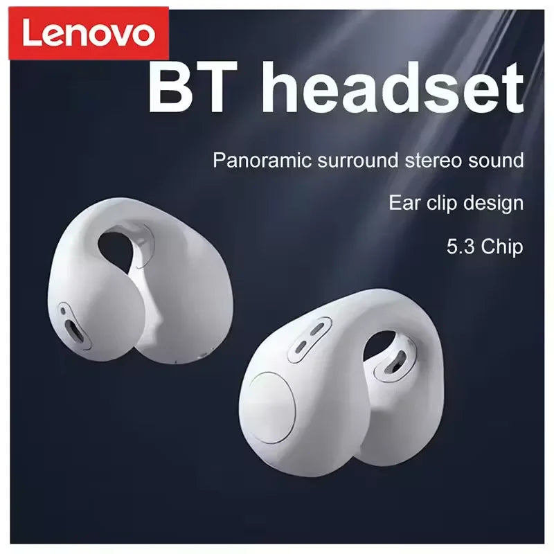 New Lenovo T75 Sound Quality Bone Conduction Wireless Bluetooth Headphones Sports Earphones 9D HiFi sound Touch control