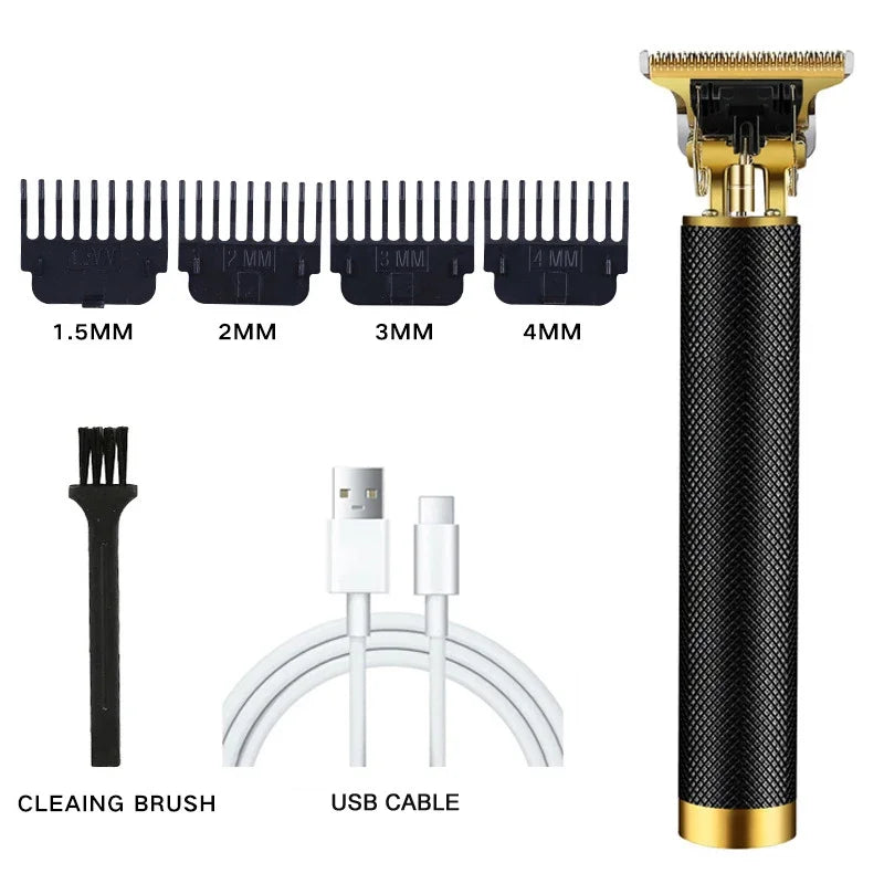 Vintage T9 Electric Cordless Hair Cutting Machine Professional Hair Barber Trimmer For Men Clipper Shaver Beard Lighter